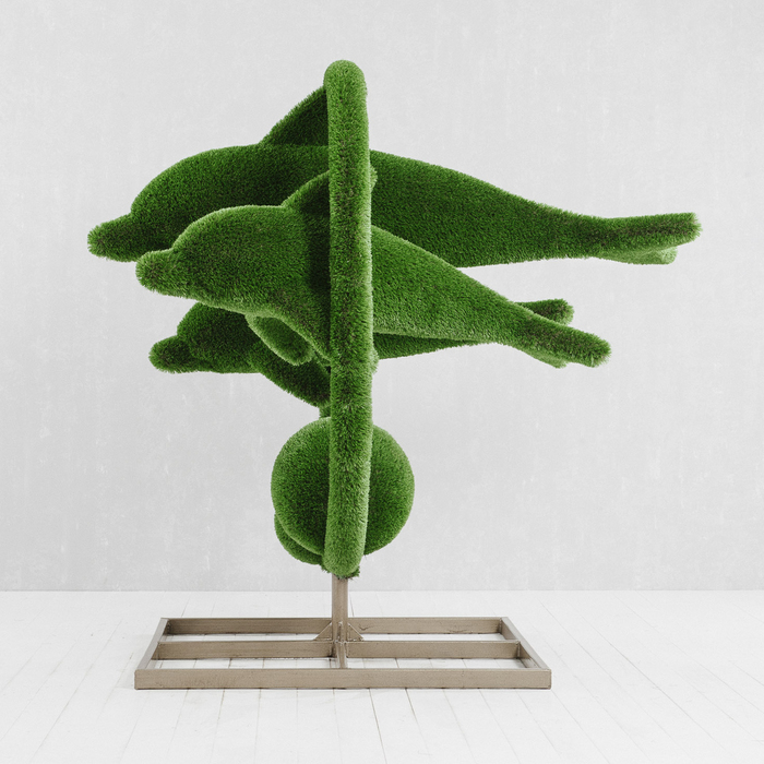 Топиар фигура "Дельфины"