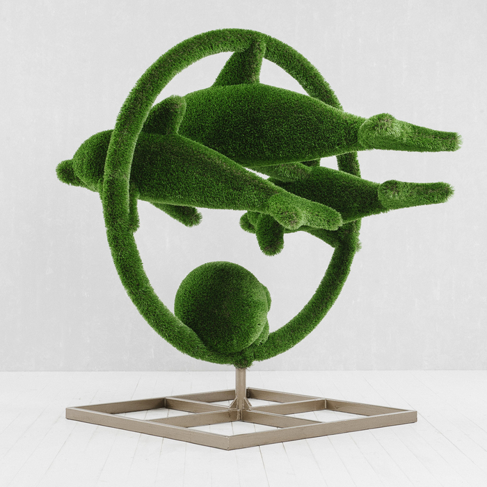 Топиар фигура "Дельфины"