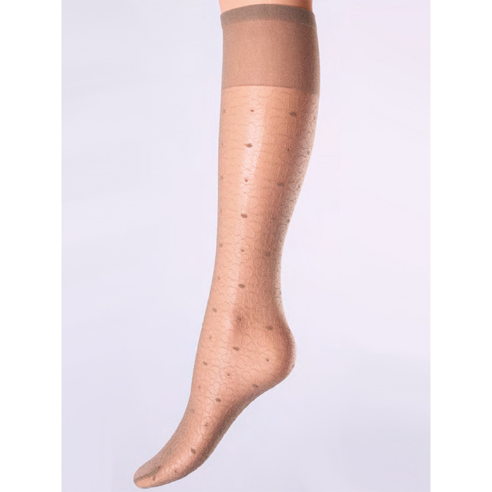 Гольфы женские 20 den, цвет бежевый (glace gul), размер универсальный (UNI)
