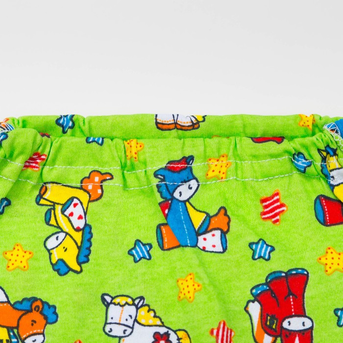 Ползунки для мальчика, цвет микс, короткие, рост 46-50 см