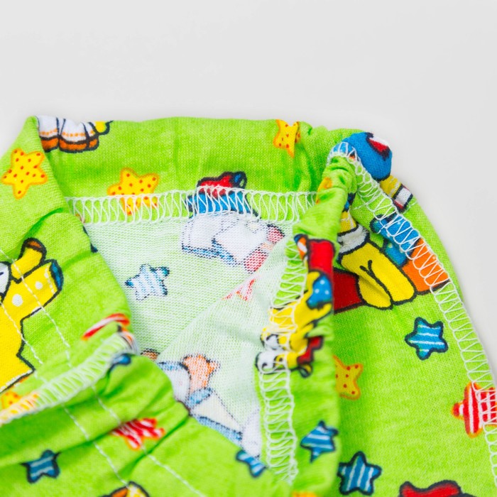 Ползунки для мальчика, цвет микс, короткие, рост 46-50 см