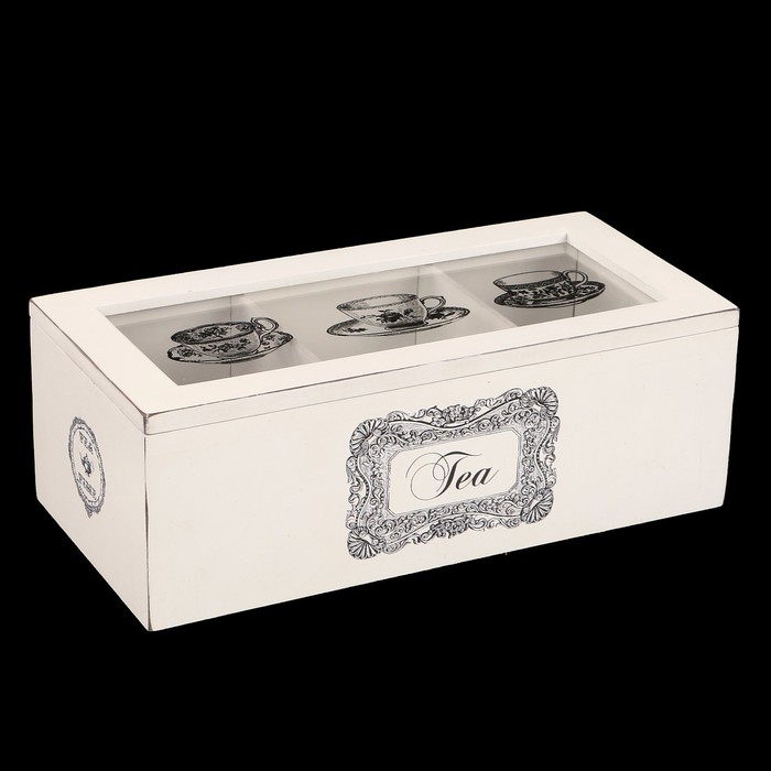 Шкатулка для чайных пакетиков "Винтаж" 13,5х26х9 см