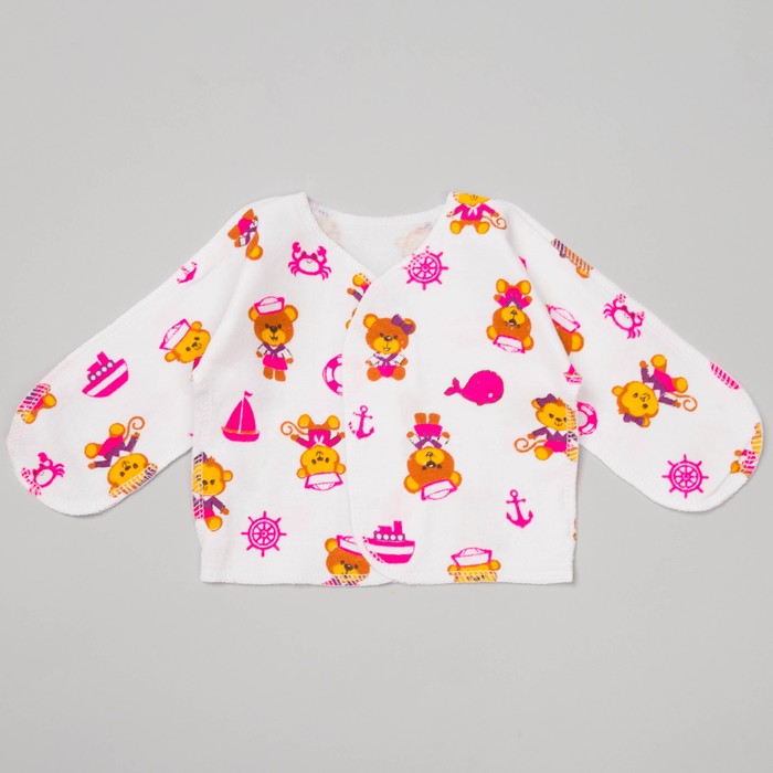 Распашонка для девочки, цвет микс, закрытые ручки, рост 4246 см