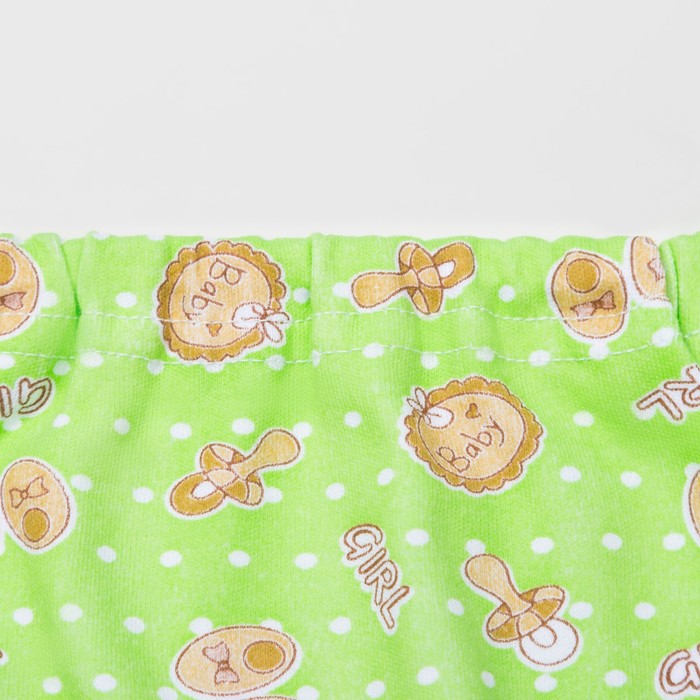 Ползунки для девочки короткие рост 80 см, цвет микс 0108 Им_М