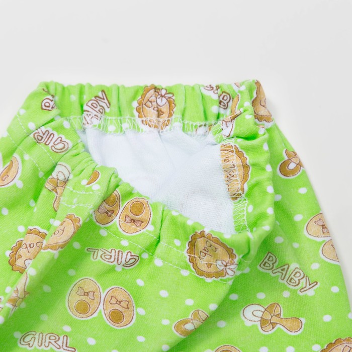 Ползунки для девочки короткие рост 80 см, цвет микс 0108 Им_М