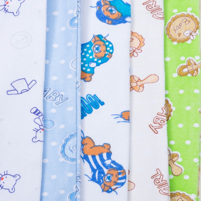 Ползунки для девочки короткие рост 80 см, цвет микс 0108 Им_М