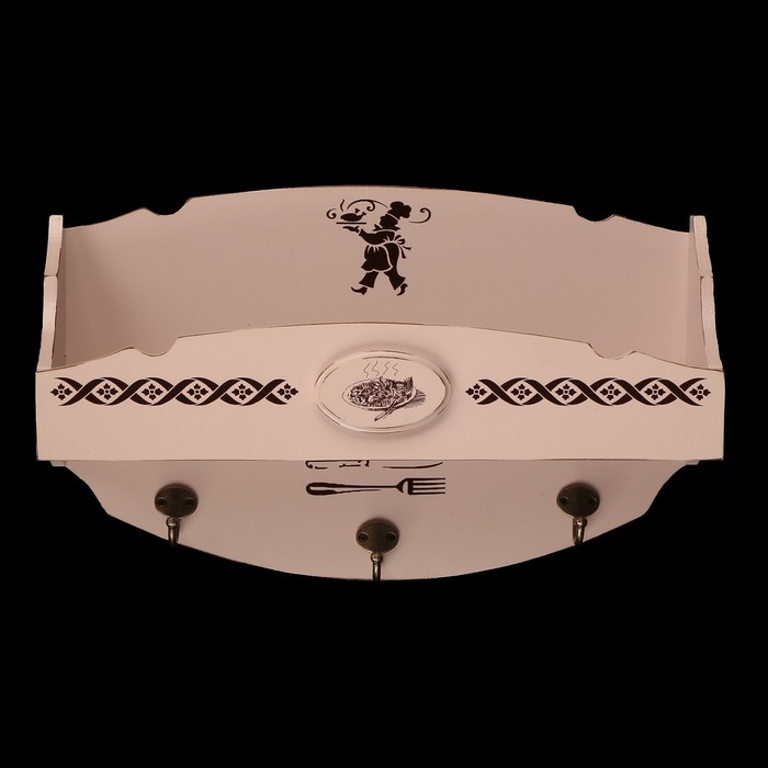 Ключница открытая с полочкой "Бон Аппетит" 25х40 см