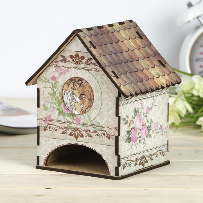 Чайный домик "Домик винтаж" 15х10х10 см