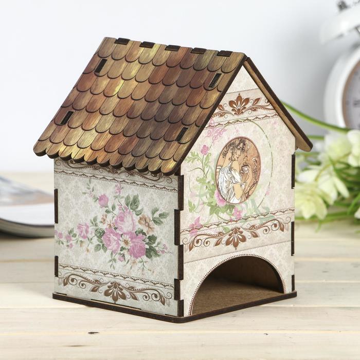 Чайный домик "Домик винтаж" 15х10х10 см