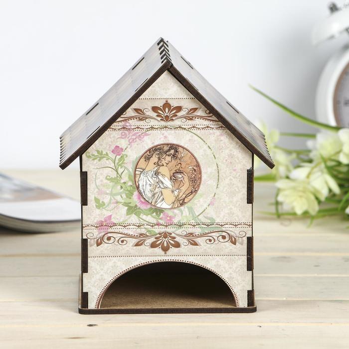 Чайный домик "Домик винтаж" 15х10х10 см