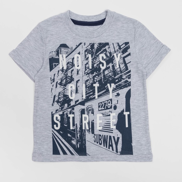 Джемпер для мальчика, рост 110 см, цвет серый меланж Н966-3690