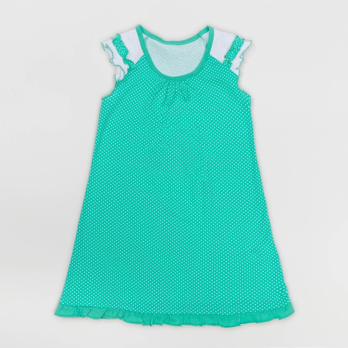 Платье для девочки, рост 92 см, цвет набивка микс на ментоле Л366_М