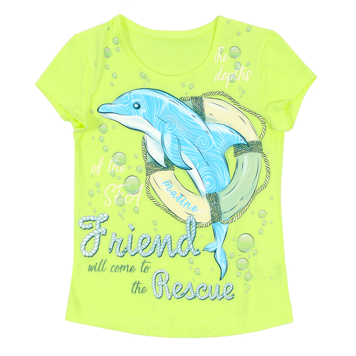 Блузка для девочки, рост 92 см, цвет лайм Л522-3794_М