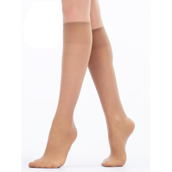 Гольфы женские 20 den, цвет бежевый (glace gul), размер универсальный (UNI)
