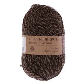 

Пряжа "Овечья шерсть" 100% шерсть 200м/100гр (896 коричнев. меланж)