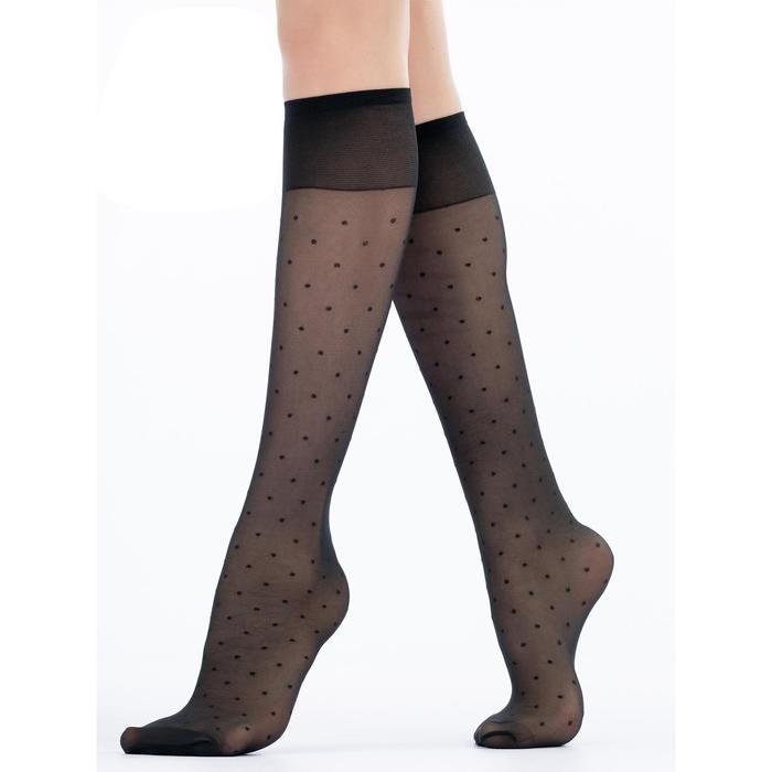 Гольфы женские 20 den, цвет чёрный (nero), размер универсальный (UNI)