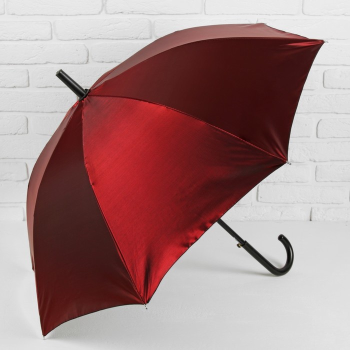 Зонт-трость "Хамелеон", полуавтоматический, R=49см, цвет бордовый
