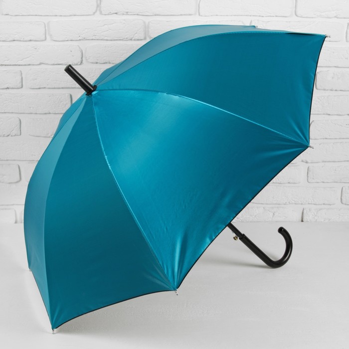 Зонт-трость "Хамелеон", полуавтоматический, R=49см, цвет морская волна