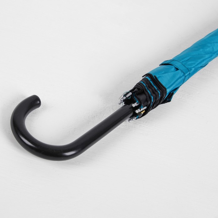 Зонт-трость "Хамелеон", полуавтоматический, R=49см, цвет морская волна