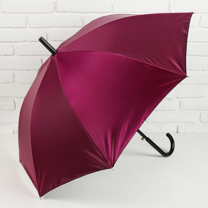 Зонт-трость "Хамелеон", полуавтоматический, R=49см, цвет малиновый