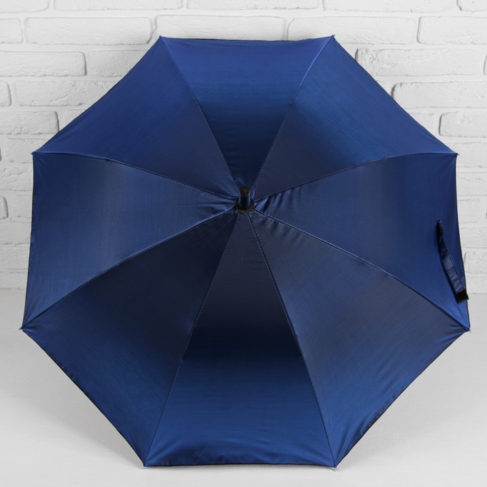 Зонт-трость "Хамелеон", полуавтоматический, R=49см, цвет синий