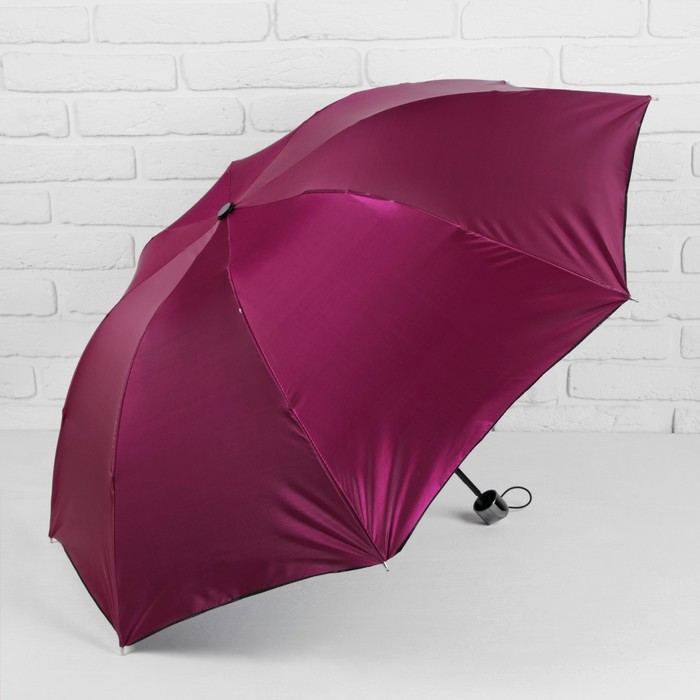 Зонт механический "Хамелеон", R=48см, цвет малиновый