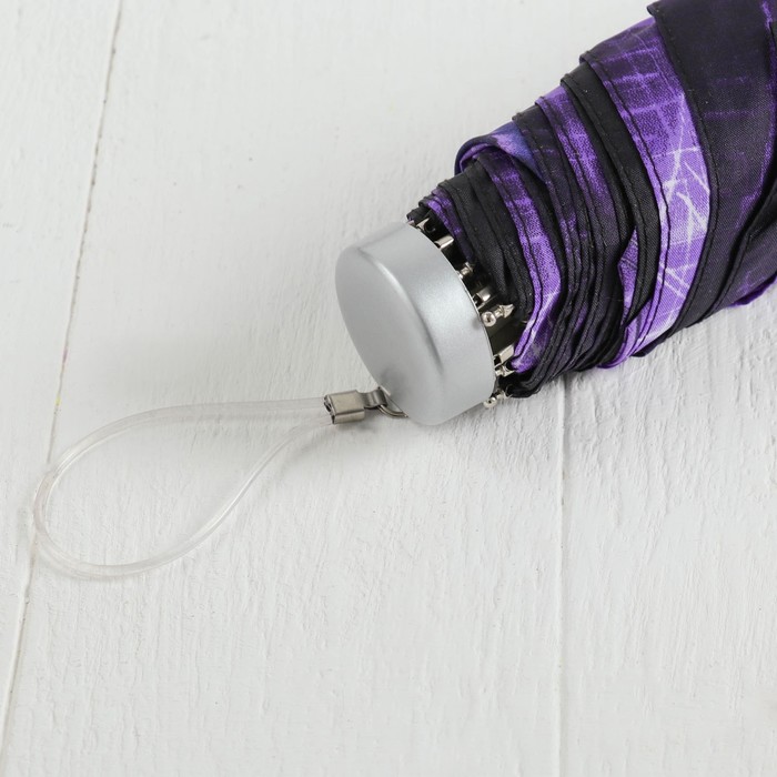 Зонт механический "Мини цветы", R=47см, цвет фиолетовый