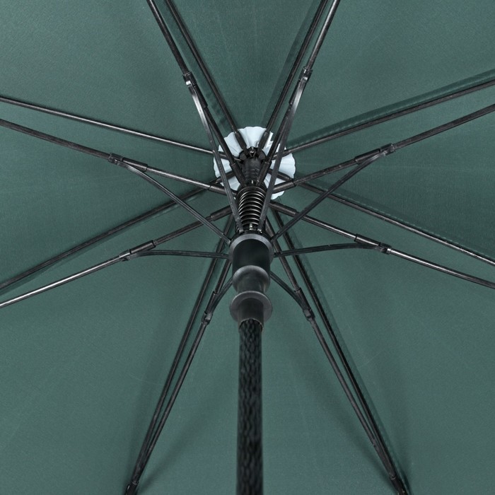 Зонт-трость "Однотонный", полуавтоматический, R=67см, цвет зелёный