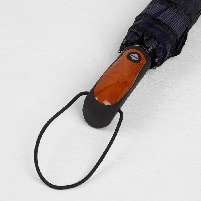 Зонт автоматический "Клетка", R=50см, цвет синий