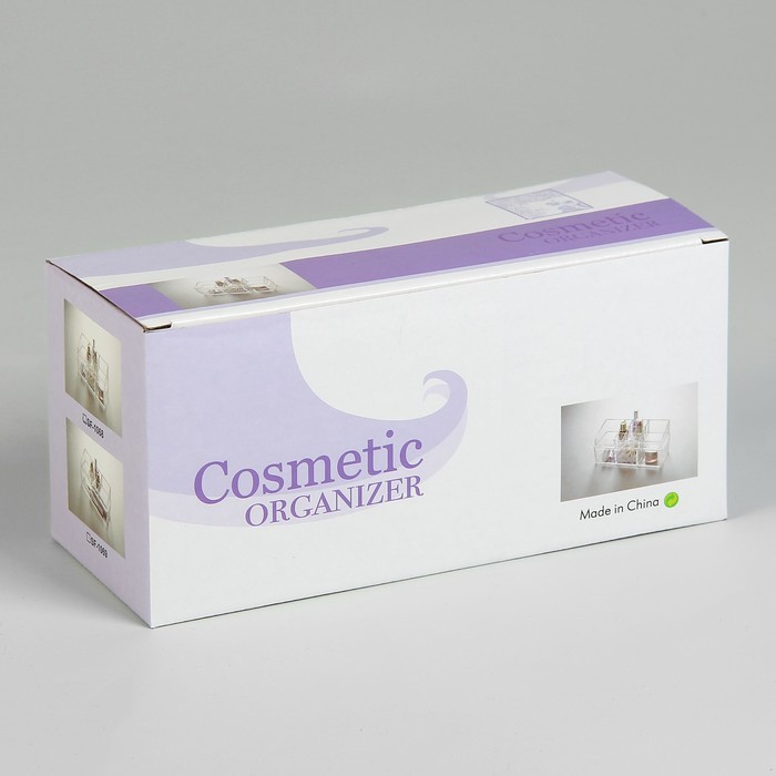 Органайзер для хранения косметических принадлежностей, 14 секций, цвет прозрачный