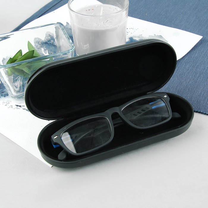 Футляр для очков "Английская охота", отдел на клапане, цвет чёрный