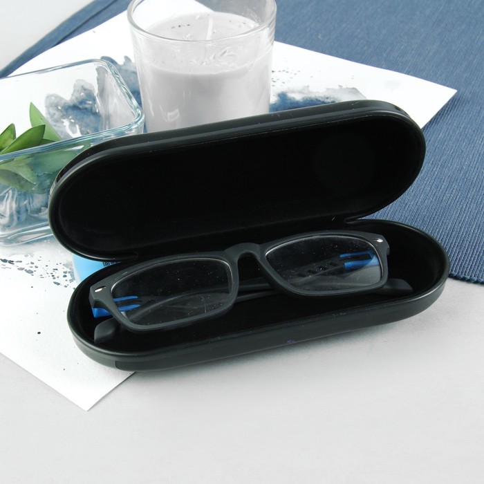 Футляр для очков "Балет", отдел на клапане, цвет чёрный