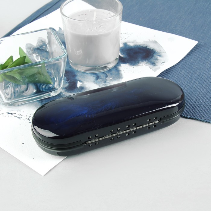 Футляр для очков "Пионы", цвет чёрный