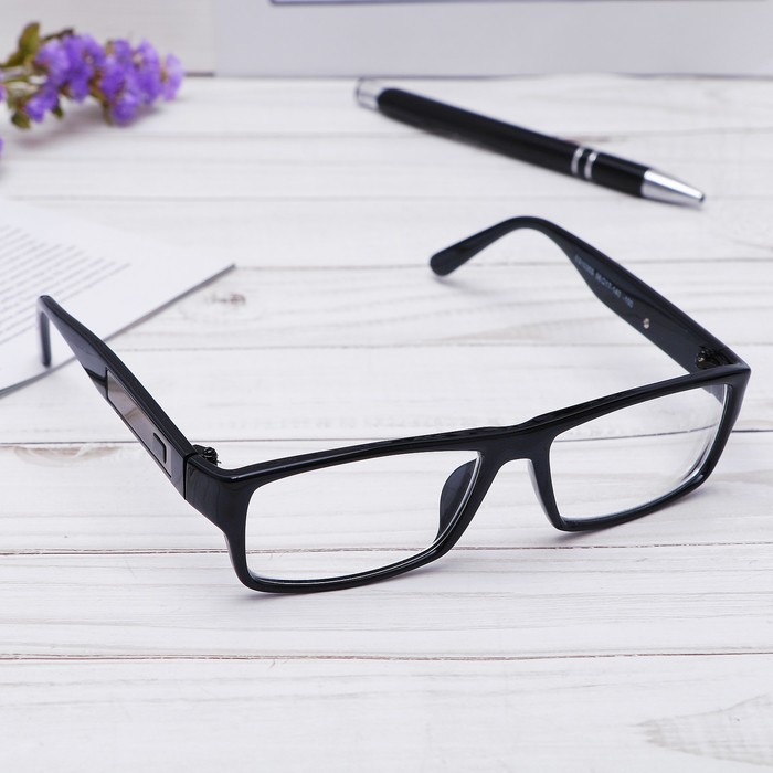 Очки "Прямоугольные", строгие, оправа пластик, линза пластик, цвет МИКС, -1