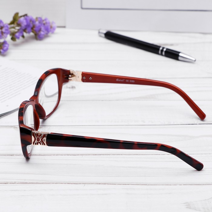 Очки "Бабочки" оправа пластик, линза пластик, цвет МИКС, -3