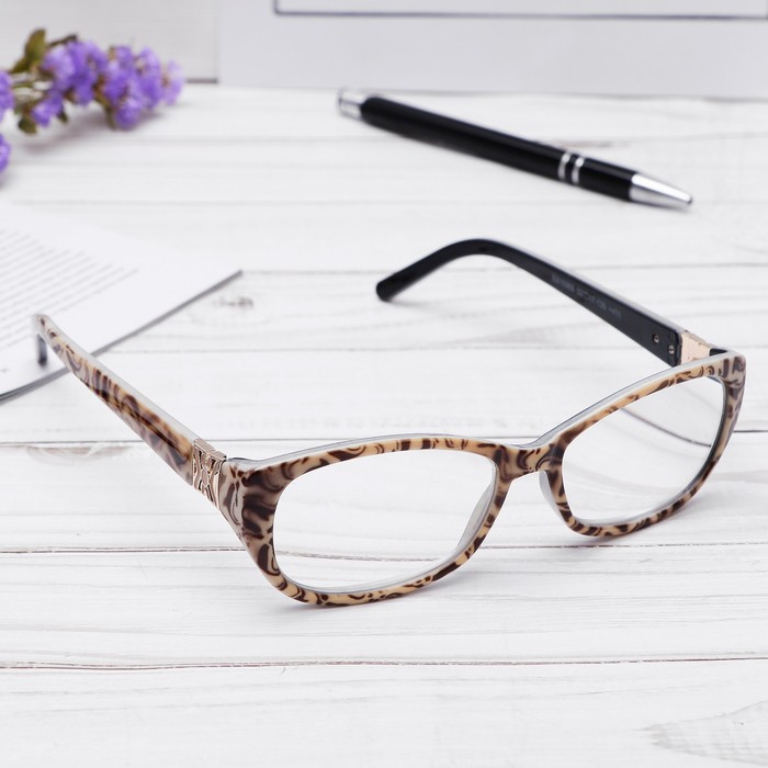 Очки "Бабочки" оправа пластик, линза пластик, цвет МИКС, -3