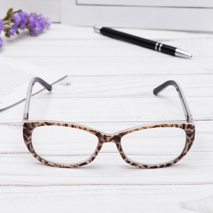 Очки "Бабочки" оправа пластик, линза пластик, цвет МИКС, -3