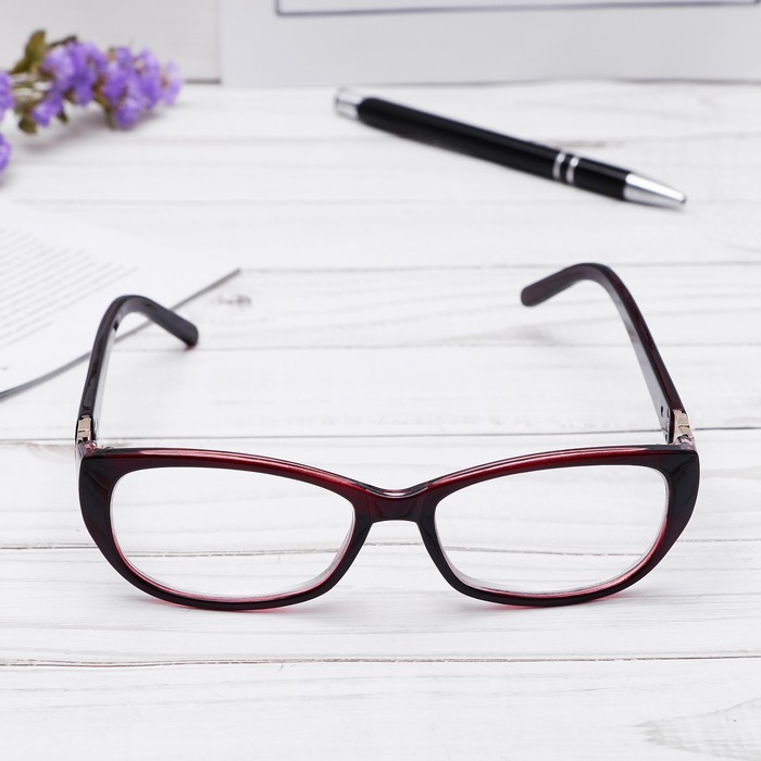 Очки "Бабочки" оправа пластик, линза пластик, цвет МИКС, -3