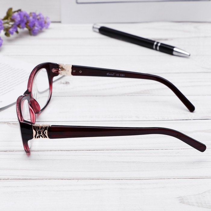 Очки "Бабочки" оправа пластик, линза пластик, цвет МИКС, -3