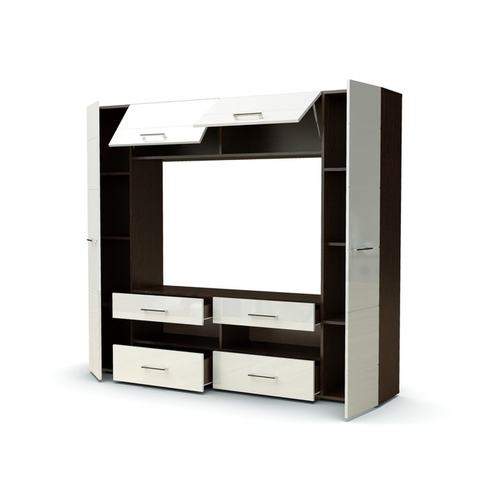 Стенка Редан 1986х359х1724 Венге/топленое молоко