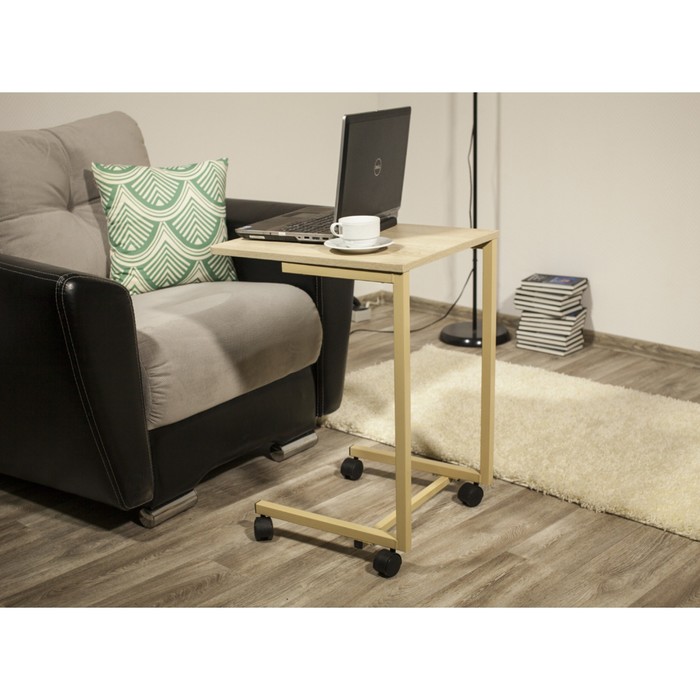 Столик мобильный 450х500х695 Дуб сонома