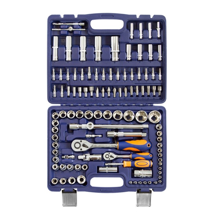 Набор инструмента HELFER HF000012, 1/2", 1/4", 108 предметов, кейс