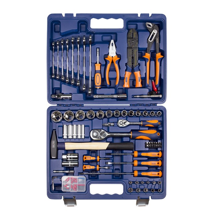 Набор инструмента HELFER HF000016, 1/2", 1/4", 99 предметов, кейс