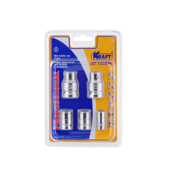 Набор держателей KRAFT KT700696, 1/2", 3/8", 1/4", 5 предметов