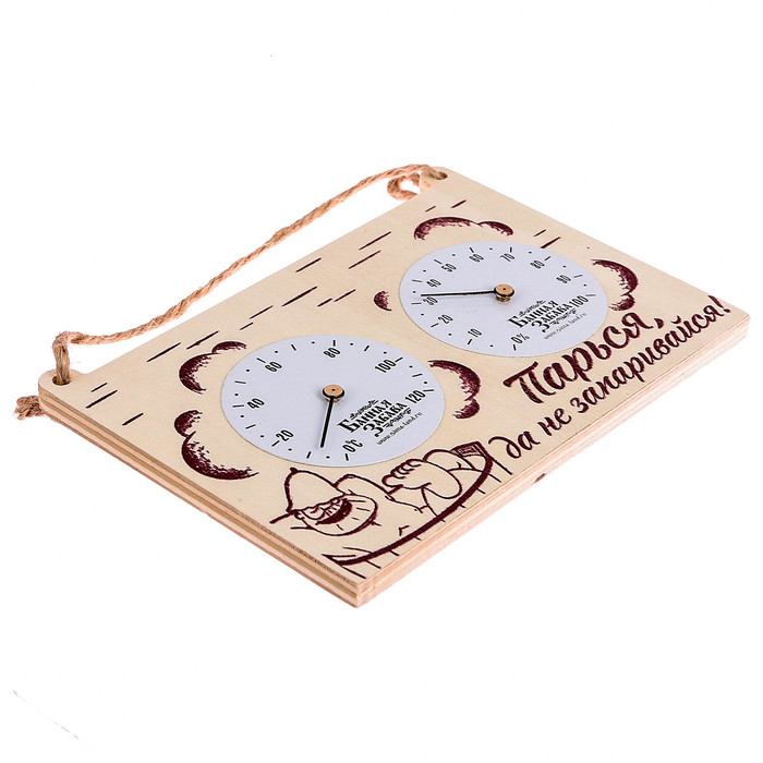 Термогигрометр "Парься, да не запаривайся!", 17 х 11 см