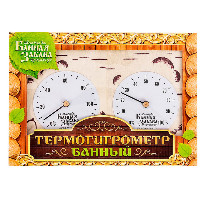 Термогигрометр "Парься, да не запаривайся!", 17 х 11 см