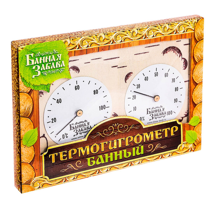 Термогигрометр "Парься, да не запаривайся!", 17 х 11 см