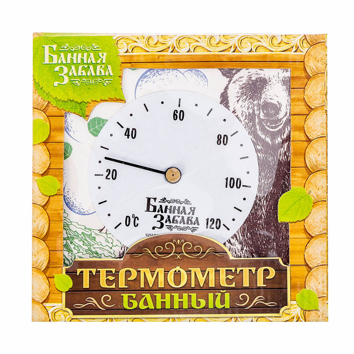 Термометр с круглой шкалой "Медведь"