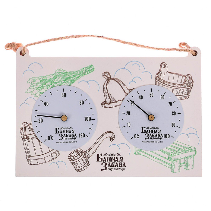 Термогигрометр "Банная забава", 17 х 11 см