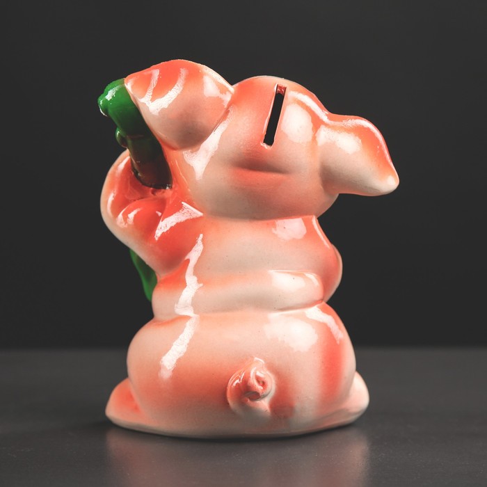 Копилка "Свин гитарист" 20 см, микс